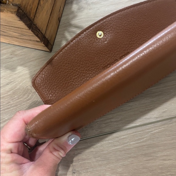 Michael Kors Brown Jet Set Slim Flap Wallet - Picture 7 of 8